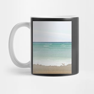 Beach art coastal illustration Mug